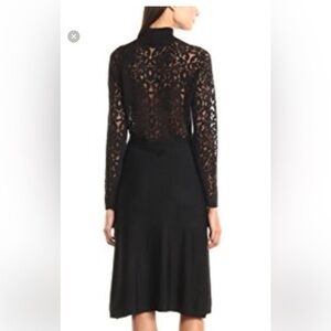 Vince Camuto lace and knit dress, size M
